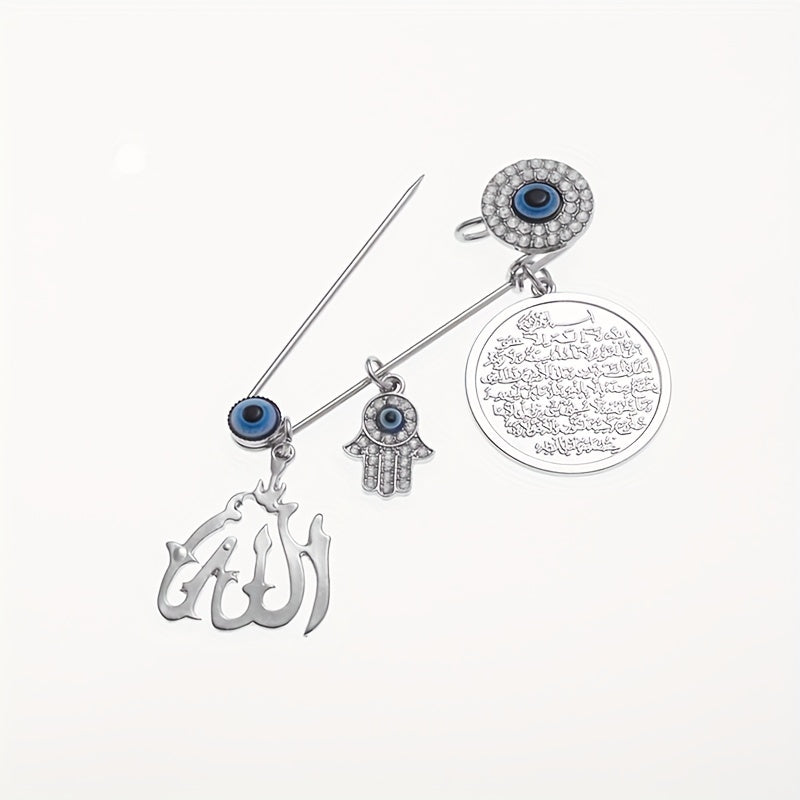 Vintage Allah Brooch - Lucky Amulet for Men