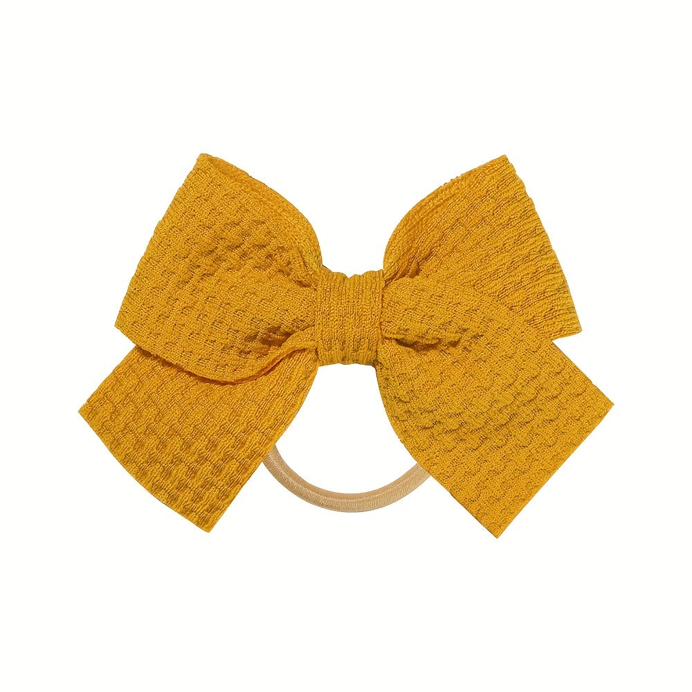 15pcs Random Bow Hair Tie Hair Bands Ponytail Holders for Baby Girls