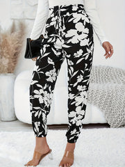 Women's Plus Floral High Rise Joggers