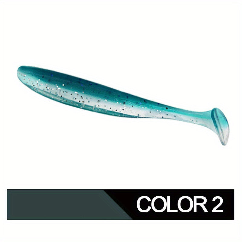10pcs T Tail Soft Worm Lure for Outdoor Fishing