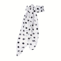 Polka Dot Print Chiffon Neckerchief Square Scarf Bandana Hair Accessories