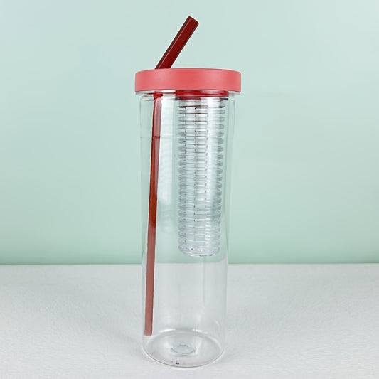 700ml Water Bottle with Filter and Straw, Leakproof Portable Cup