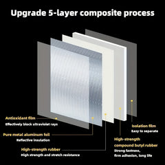 Waterproof Aluminum Foil Butyl Tape High Temp Resistance Crack Repair