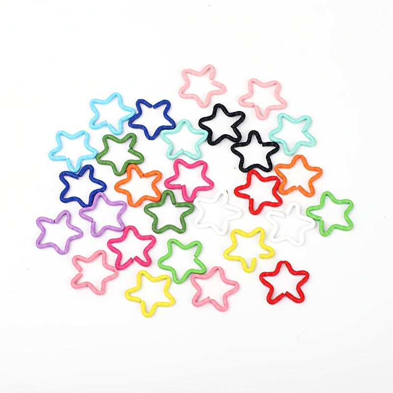 30pcs Girls Heart Star Hair Beads DIY Accessories