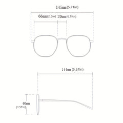 Square Frame Sunglasses For Women Men Minimalist Solid Glasses Y2K