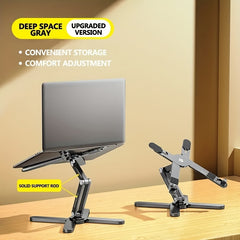 Adjustable Aluminum Laptop Stand, Foldable, Heat Diss