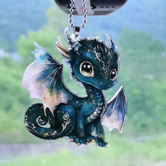 Magic Dragon Acrylic Rearview Mirror Decorative Pendant