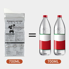 4pcs Outdoor Emergency Urinate Bags 700ml Portable Piss Bags Travel Toilet