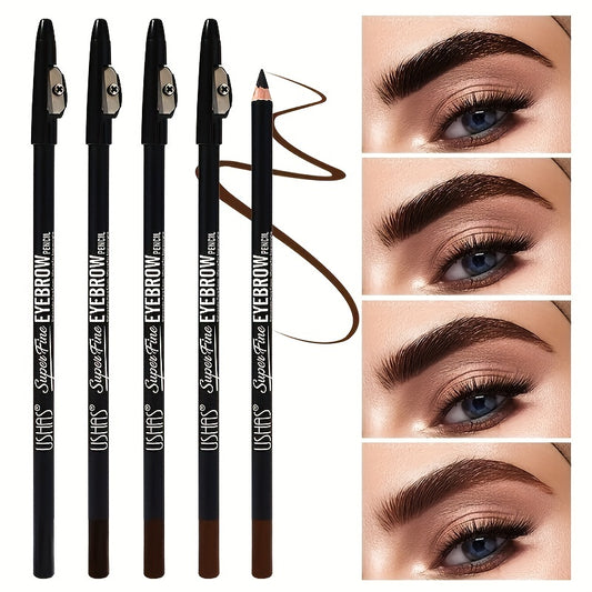 Eyebrow & Eyeliner Pencil Set with Sharpener