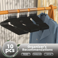 10pcs Pack 16 Inch Stainless Steel Wire Metal Hangers Non Slip Hangers