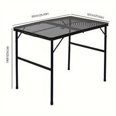 Portable Outdoor Folding Table Adjustable Height Grill Table
