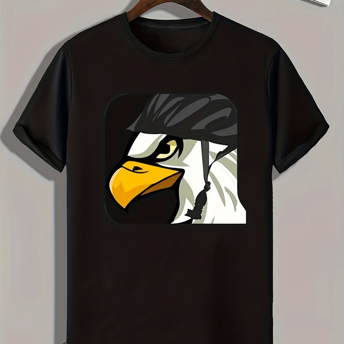 Bird Print Men's Graphic T shirt Casual Comfy Tees For Summer