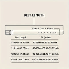 Men's Auto Buckle Tape Belt Release Canvas Casual Belt