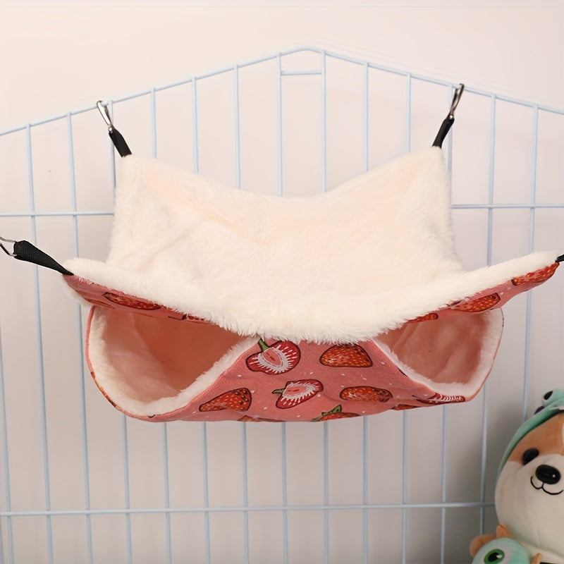 Cozy Hanging Hammock for Small Animals - Perfect Hideout for Play and Sleep