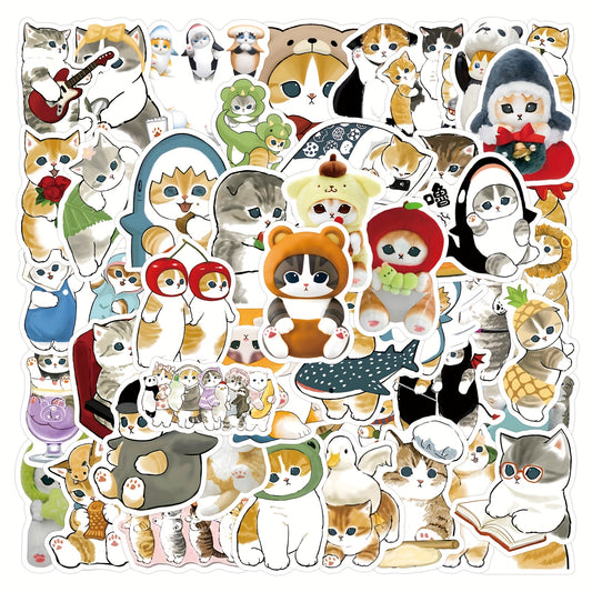 55pcs Mofusand Sticker for Stationery Cup Laptop Suitcases Refrigerator