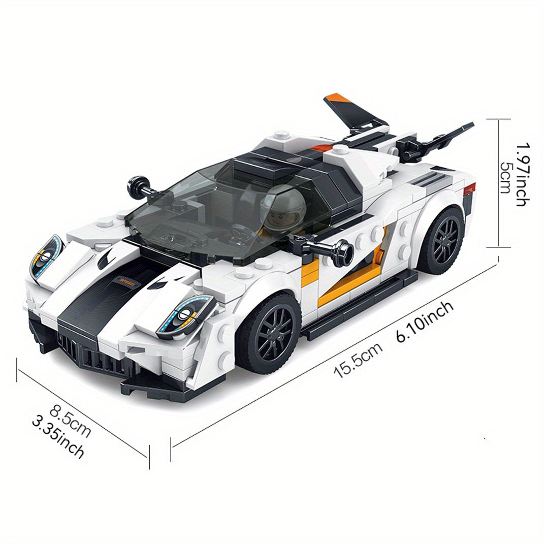 MOC Sports Car Building Kit ABS Plastic Racing Car Model Blocks Set