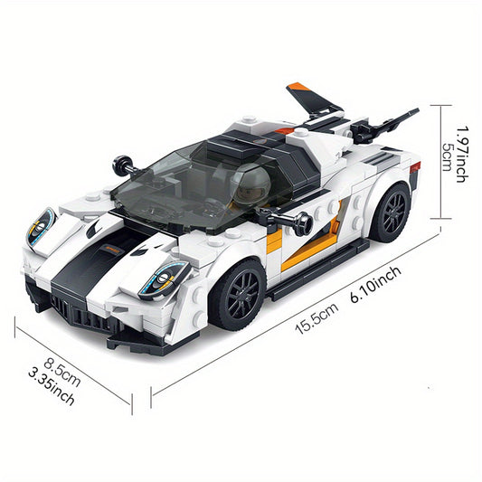 MOC Sports Car Building Kit ABS Plastic Racing Car Model Blocks Set