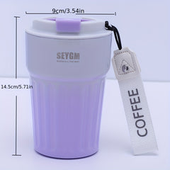 Stainless Steel Travel Coffee Mug 400ml Gradient Vacuum Water Cup