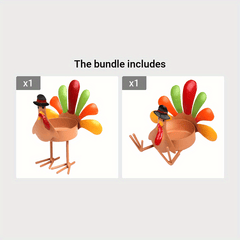 Turkey Candle Holder Metal Decoration for Outdoor Camping