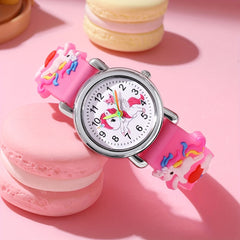 Cartoon Unicorn Silicone Watch Decorative Accessories Gift For Girls