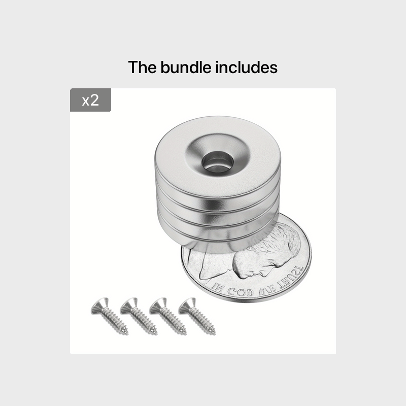 4pcs N35 NdFeB Magnets 20 X 3mm With 5mm Disc Hole Strong Rare Earth Magnets