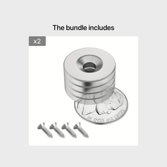 4pcs N35 NdFeB Magnets 20 X 3mm With 5mm Disc Hole Strong Rare Earth Magnets