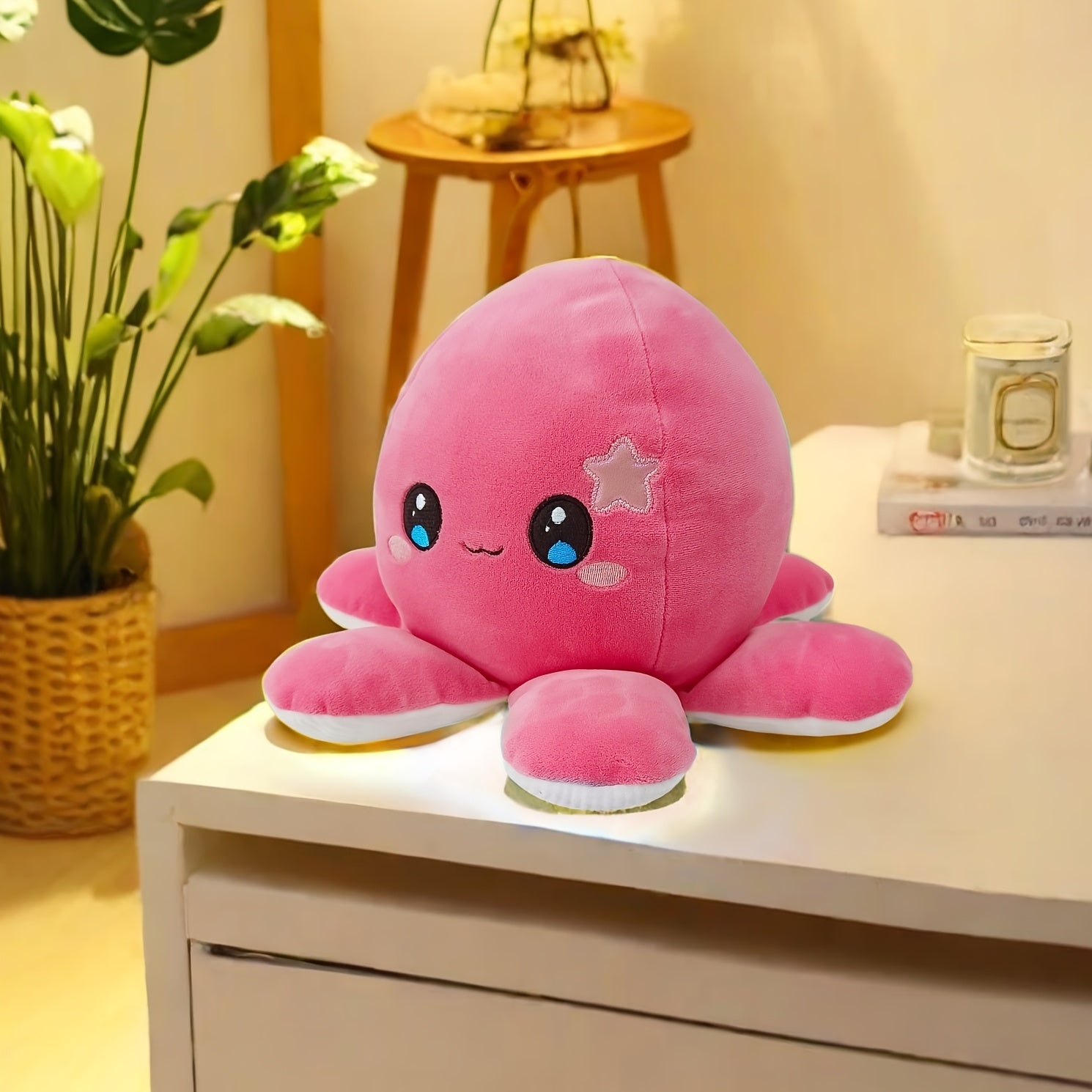 Cuddly Octopus Plush Toy Soft & Cozy Pink 10.5 Inches Octopus Decor