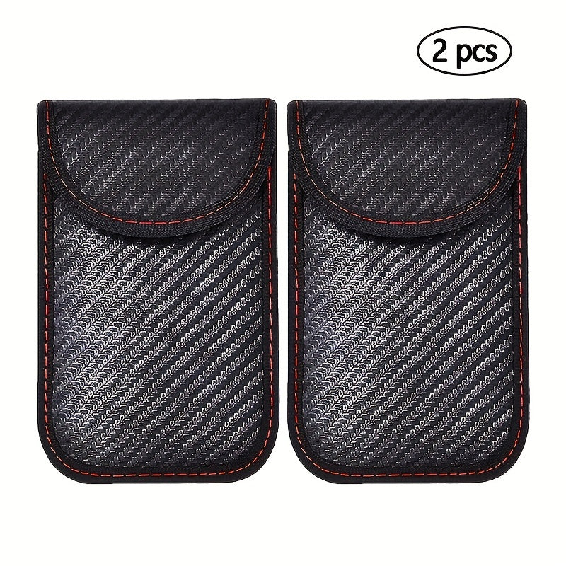 2pcs Mini Faraday Key Fob Protector - RFID Blocking Pouch