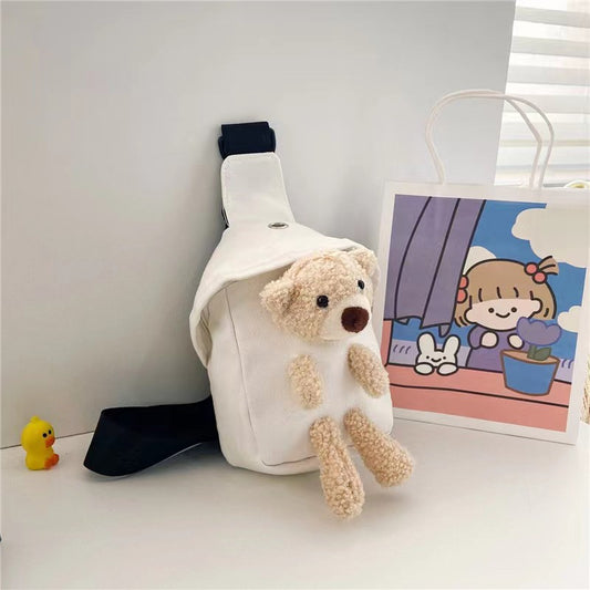 Cute Bear Cartoon Crossbody Bag for Girls