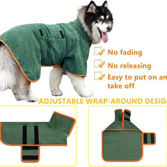 Quick Dry Pet Bathrobe for Dogs and Cats