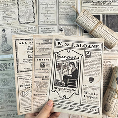 10pcs Vintage Newspaper Scrapbook Papers DIY Crafts