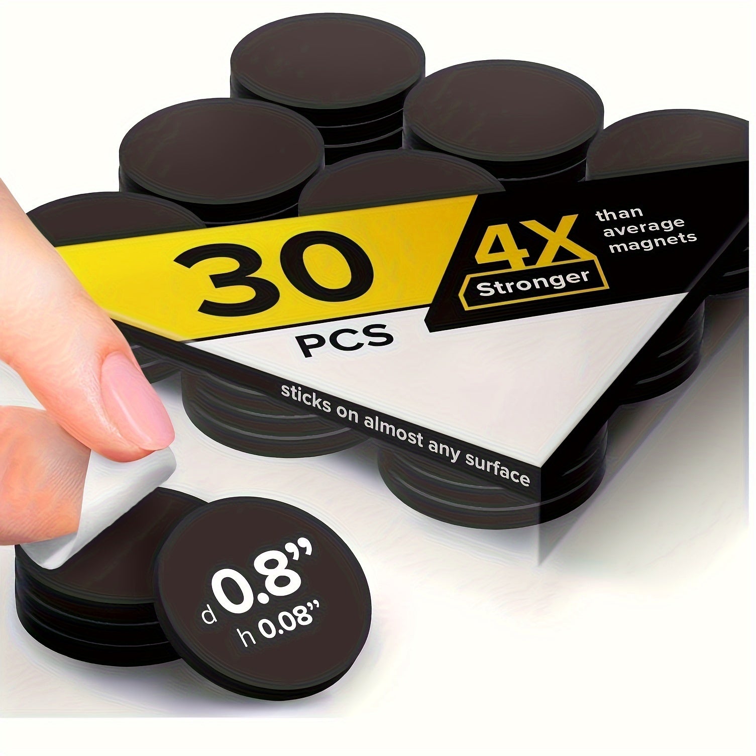 Self Adhesive Magnet Dots Peel & Stick Flexible Sticky Magnets Sheets