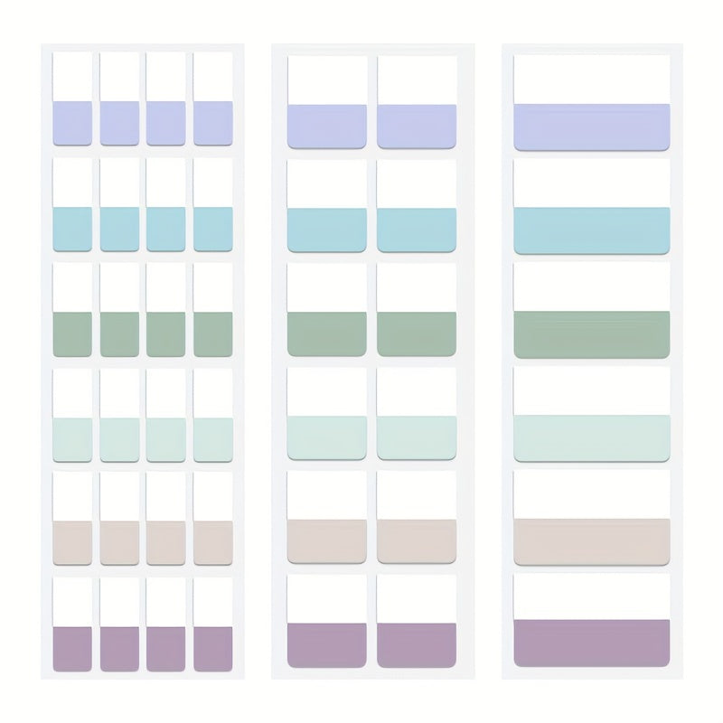 Multicolor Adhesive Writable Index Label for Marking Pages