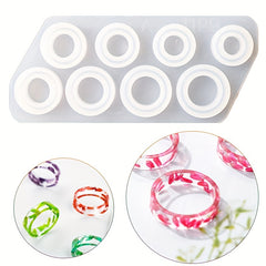 7 Sizes Ring Silicone Mold DIY Circle Epoxy Resin Mold Jewelry Casting Mold