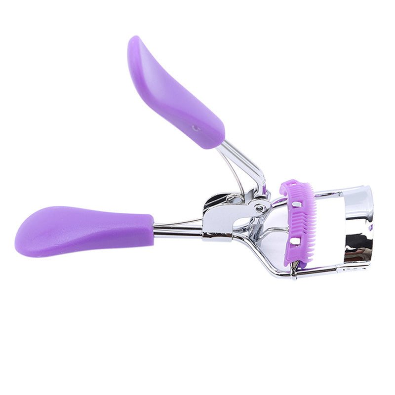 Stainless Steel Eyelash Curler With Built In Comb Pinch