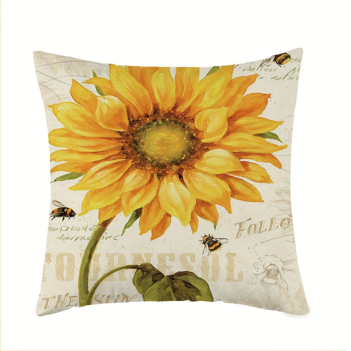 Sunflower Throw Pillow Cover for Living Room Bedroom Sofa Home Decor