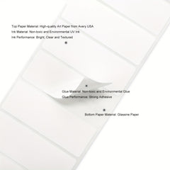 500pcs Blank Name Tag Label Stickers for Office School Home