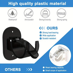 4pcs Telescopic Rod Hanger Curtain Rod Holder Hook Clamp