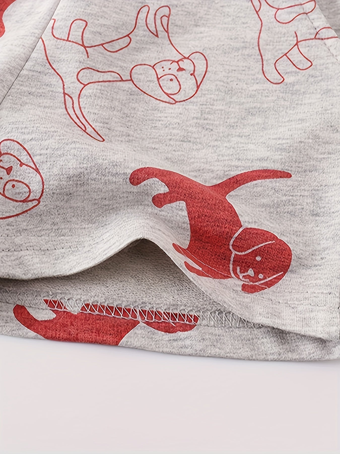 Girls Dog Casual Shorts Drawstring Waist Comfortable For Summer