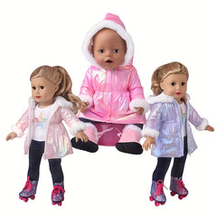 Doll Winter Coat for 35 56 45 Dolls Puffer Jacket Outfit Christmas Birthday Gift