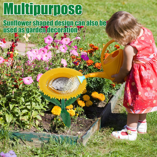 Sunflower Bird Feeder Outdoor Bird Bath Feeders Flower Shape Bird Feeding Tray