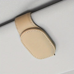 Magnetic Leather Sunglasses Holder for Car Interior