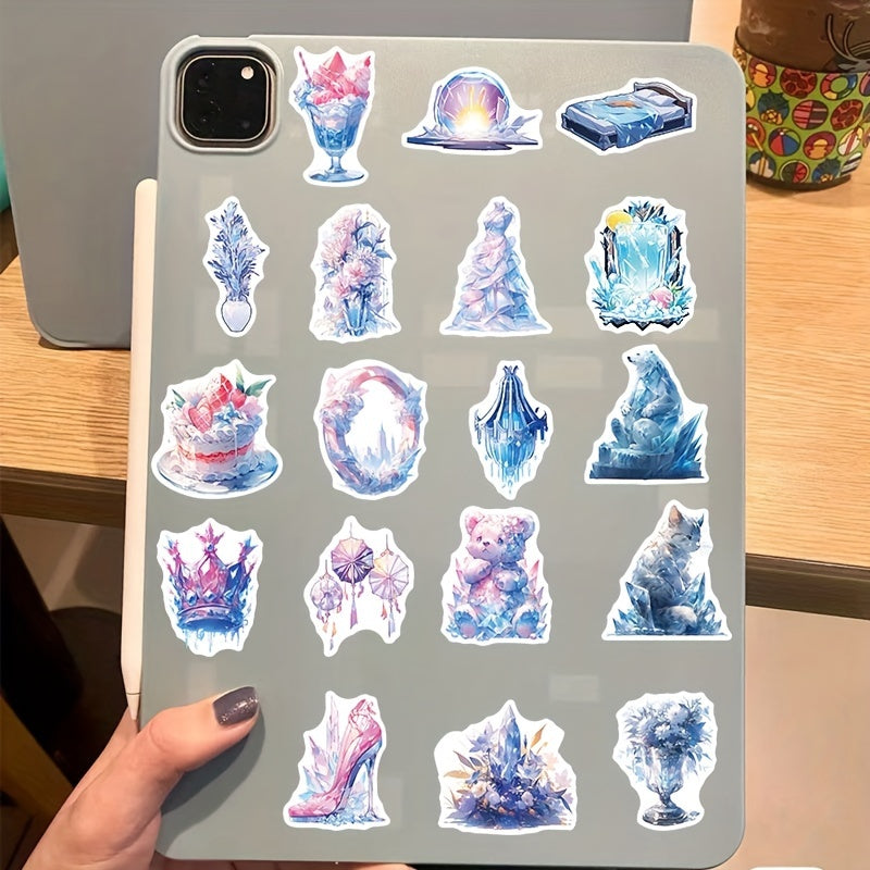 50pcs Ice And Snow World Waterproof Stickers for Cup Guitar Luggage Phone Case