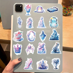 50pcs Ice And Snow World Waterproof Stickers for Cup Guitar Luggage Phone Case