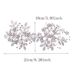 Bridal Silvery Crystal Wedding Hair Clip