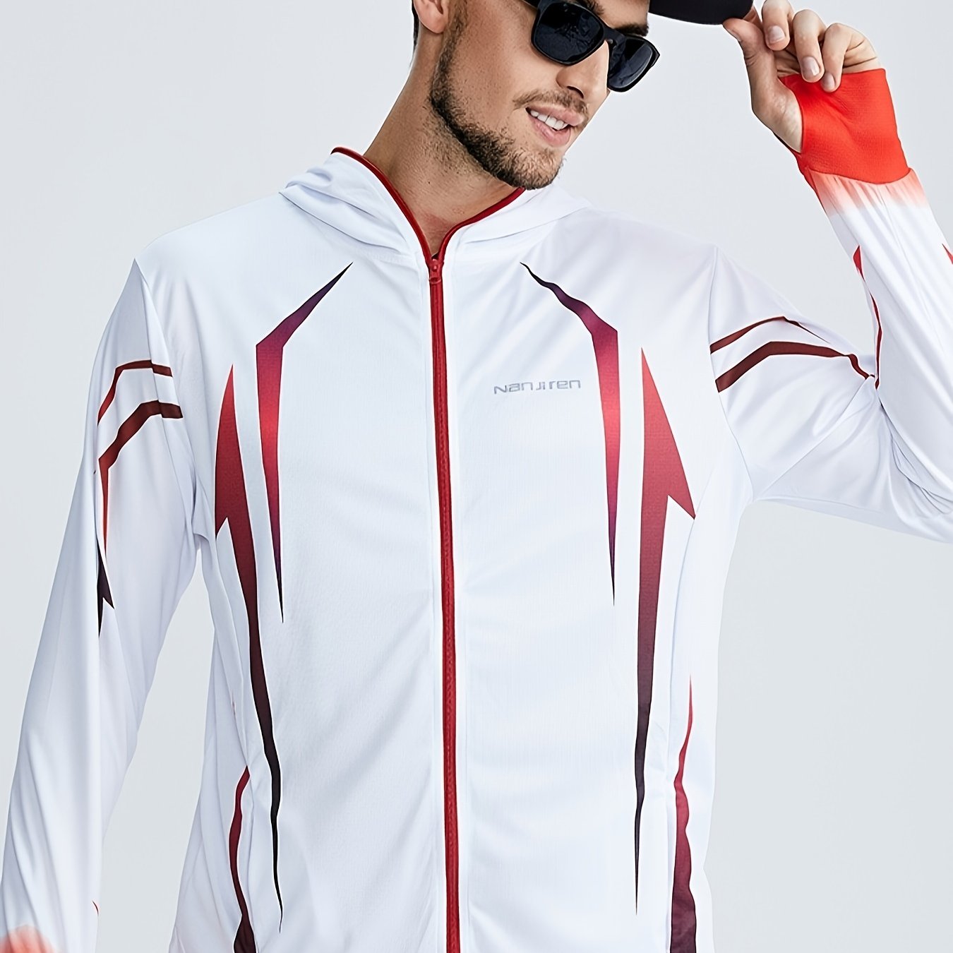 Men's Outdoor Hooded Jacket Quick Dry Gym Sports Coat
