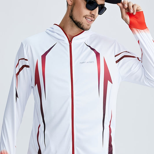 Men's Outdoor Hooded Jacket Quick Dry Gym Sports Coat