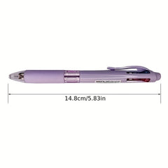 2pcs 4 in 1 Colorful Retractable Multifunction Pens for Students & Office