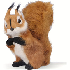 Simulation Squirrel Model Statue Realistic Plush Material Home Garden Ornament