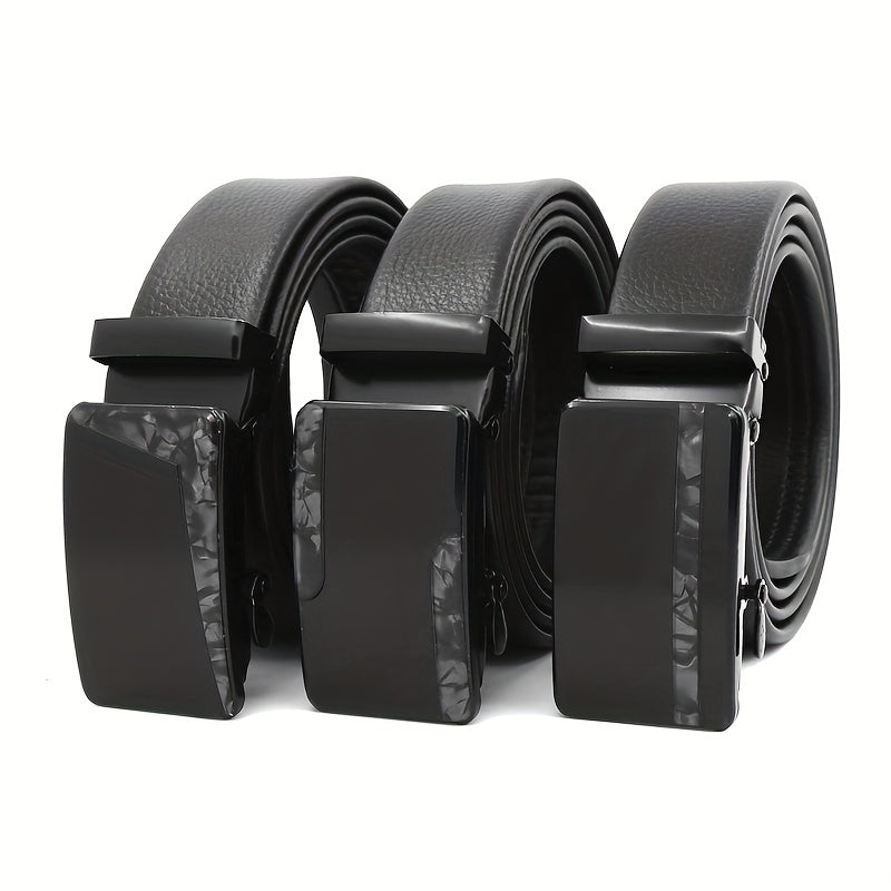 Automatic Slider Buckle Belt Business Casual Stylish Belt For Men
